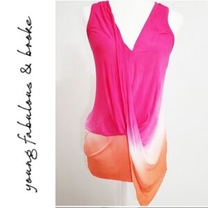 Young Fabulous & Broke Cleo Ombre Top Size Small
